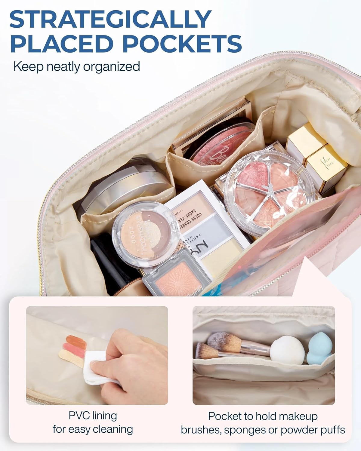 Travel-Friendly Makeup Organizer Bag