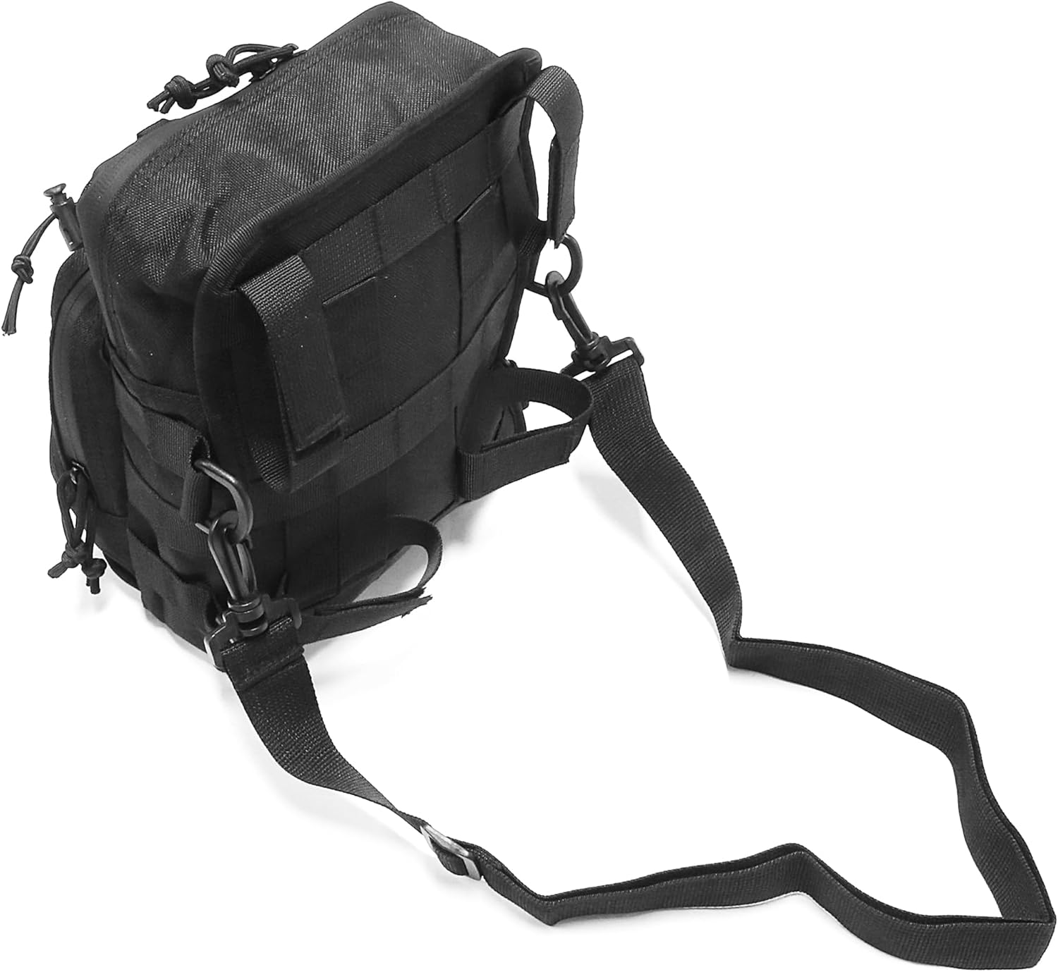MZS Motorcycle Handlebar Bag, 6.5L Motorcycle Sissy Bar Bag Tool Pouch Saddle Bag, Universal Front Fork Storage Accessory Handle Molle Side Bags fit Cruiser Street Adventure Dirt Bikes Ebike Scooter