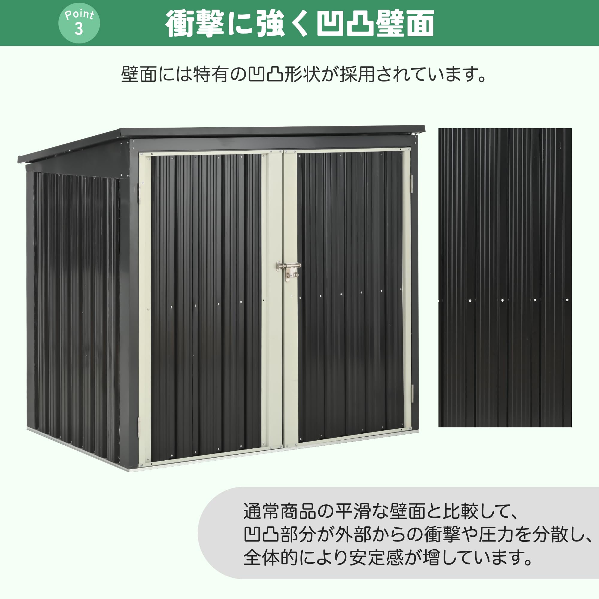 Amazon | Donext ゴミ収納庫 屋外 大型 ゴミストッカー 大容量 戸外