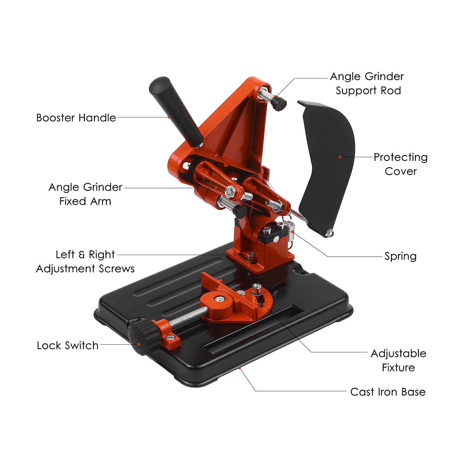 Smerigliatrice angolare multifunzione, supporto per smerigliatrice da 100/115/125 mm, strumento per la lavorazione del legno, utensili elettrici fai da te