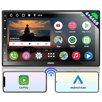 Amazon.co.jp: ATOTO A6 2 DINカーオーディオ Androidカーナビ