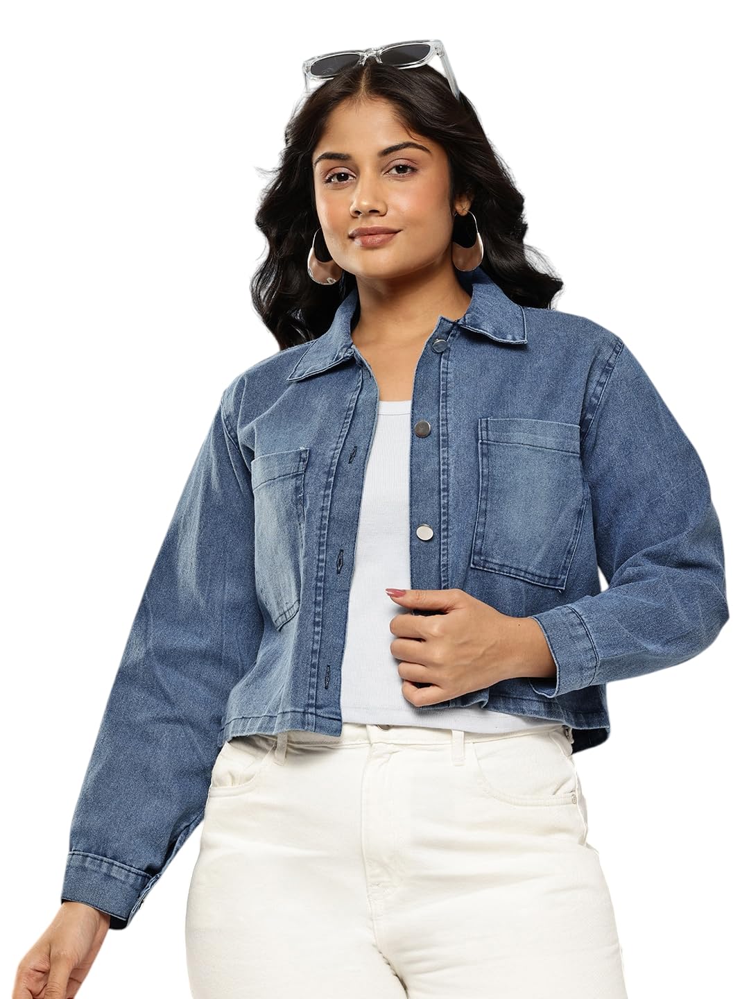 aarika Womens Casual Wear Black Colour Solid Denim Jacket-picture-14
