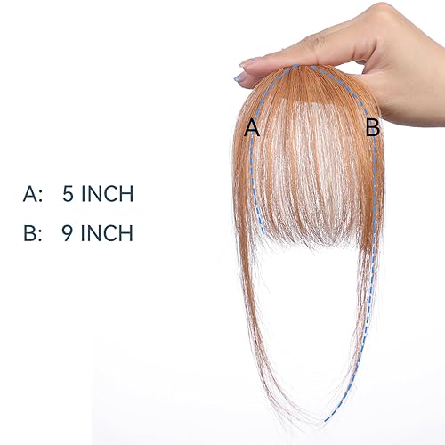 Miniatura 4 de HAIRCUBE Flequillos de cabello 100% humano, flequillo con clip, flecos con sienes, extensiones de cabello para mujer, extensiones de cabello para