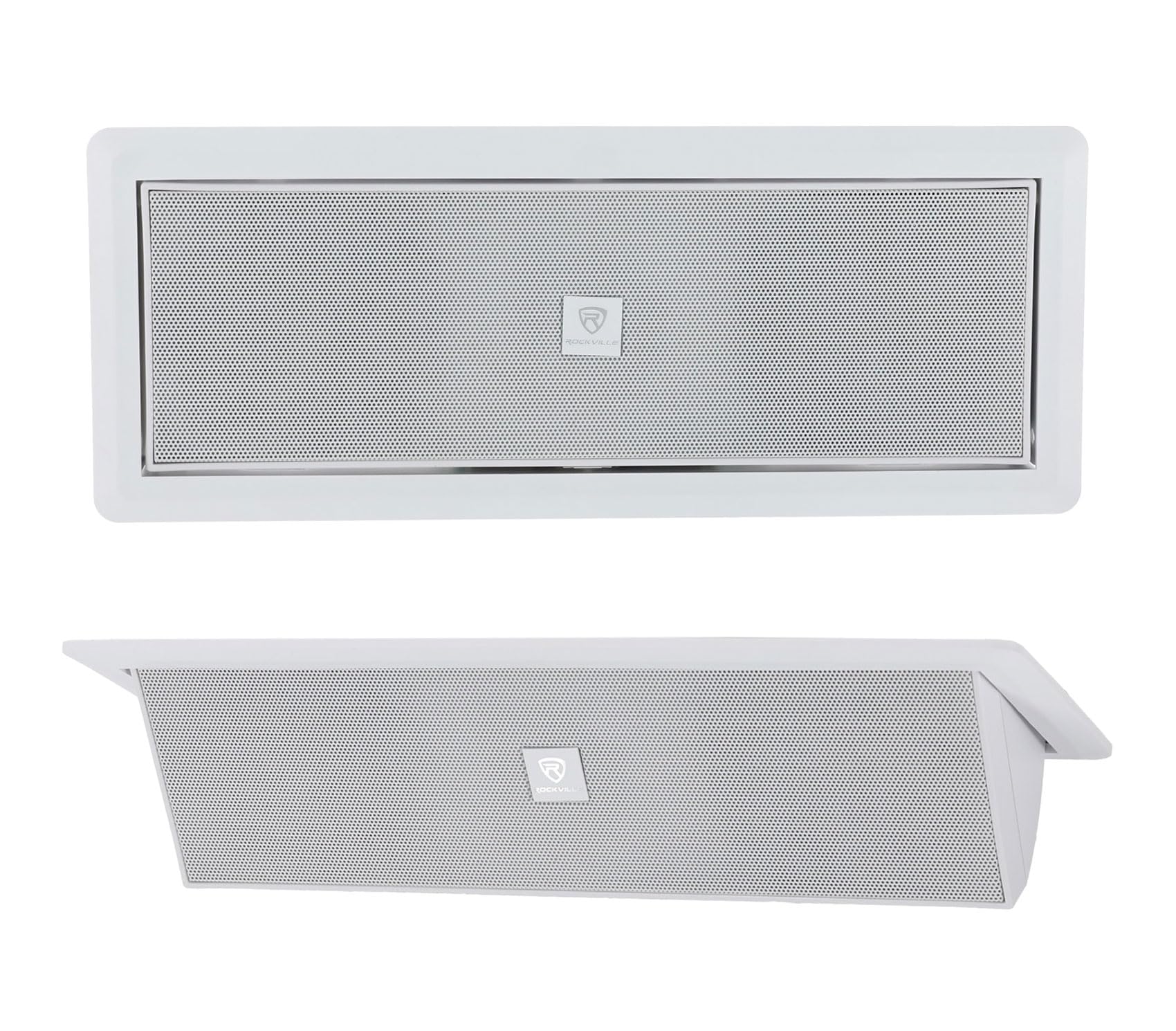 Rockville LUX Stealth D4 Pair, Motorized Flush-Mount Dual 4