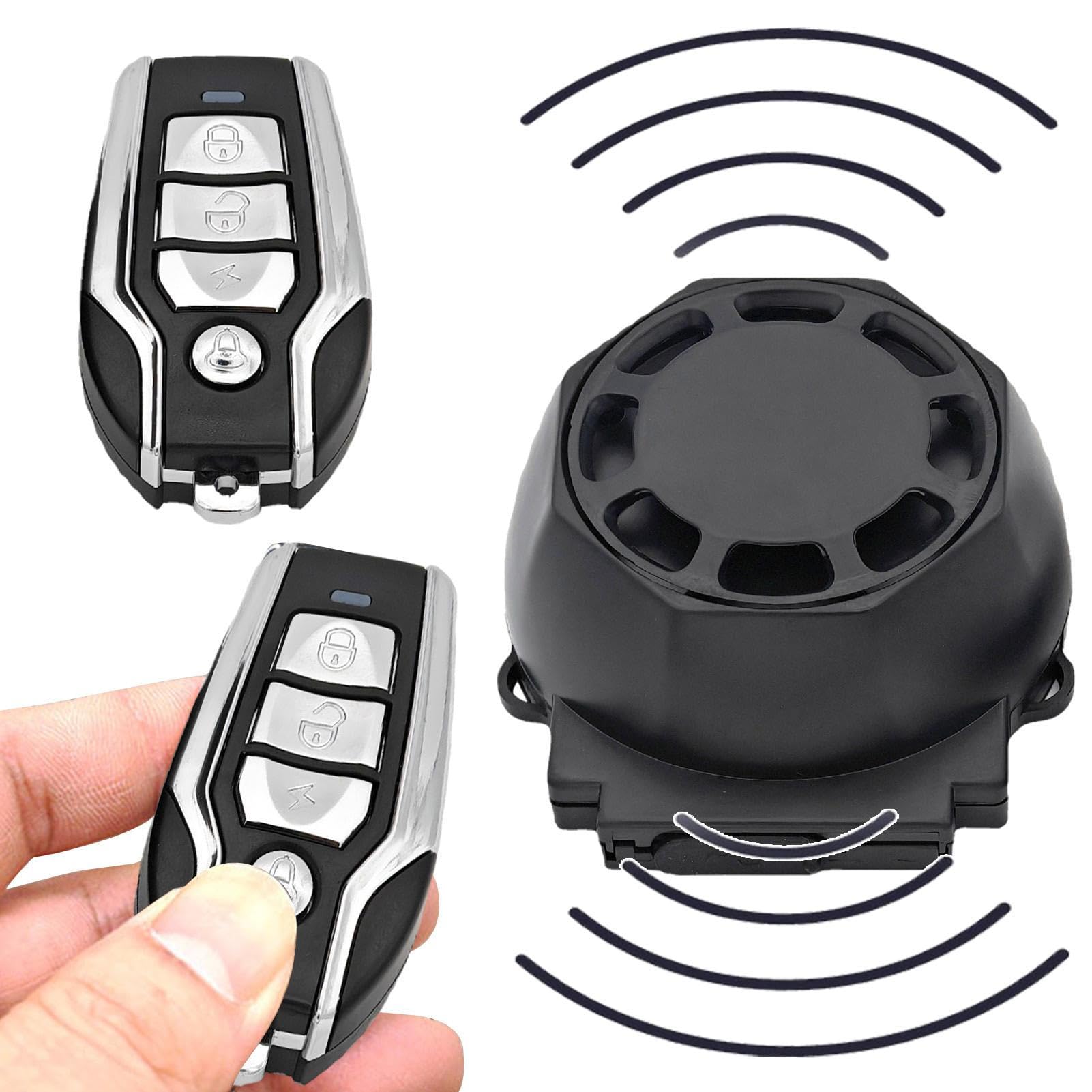 Allarme Moto | Allarme di sicurezza remoto senza F - di allarme di | sicurezza ricaricabile 122db per allarme bici elettrica