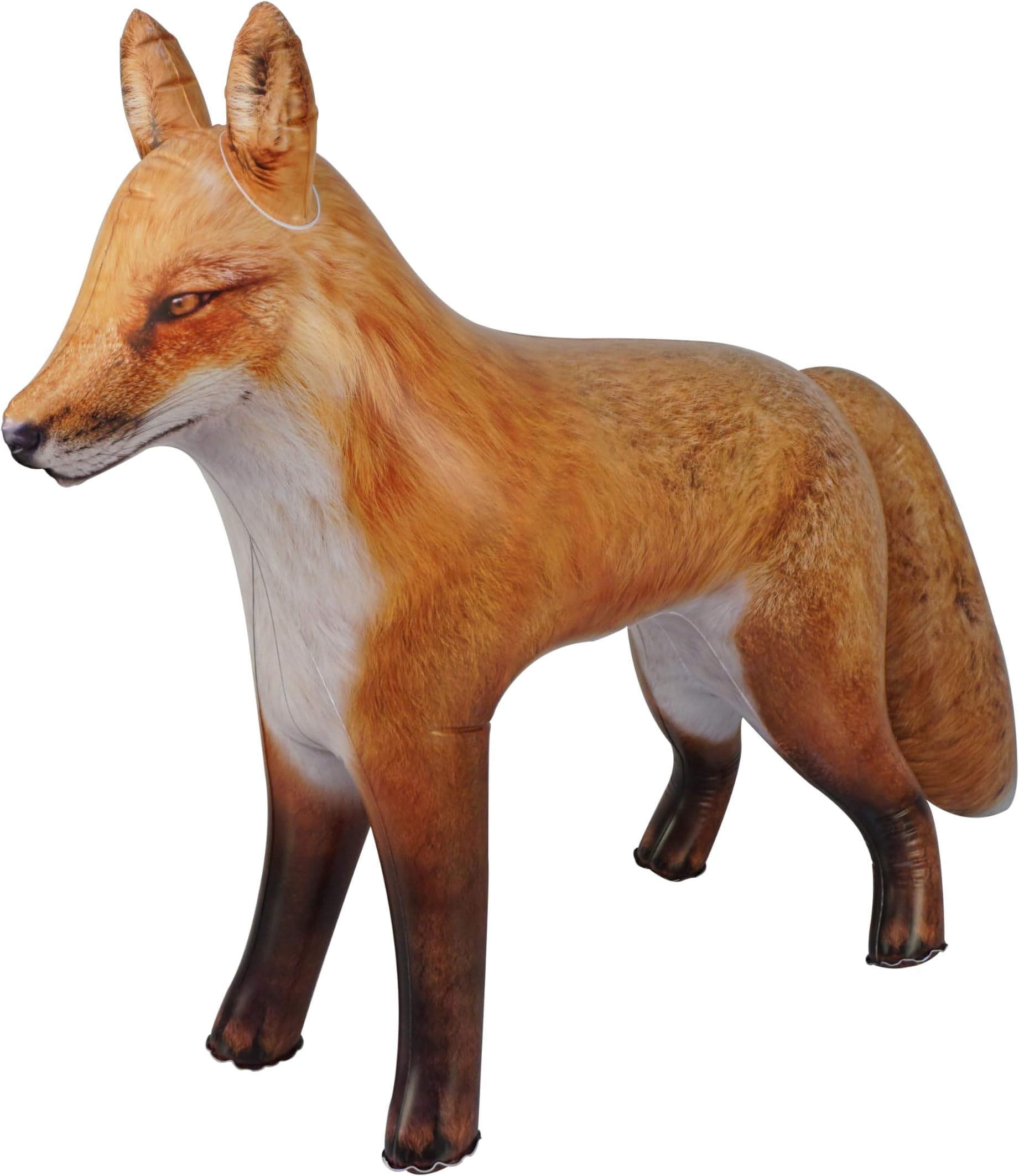 HOHQB 39" Realistic Animal Inflatable Arctic Red Fox Toys: Perfect for Indoor, Outdoor, Pool & Jungle Safari Birthday Party Fun!
