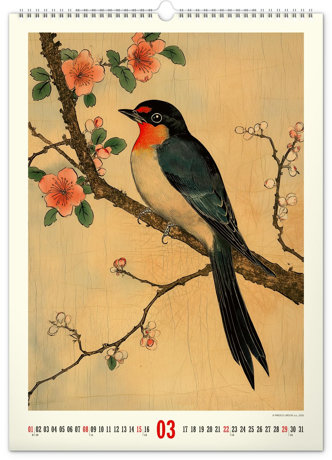 NOTIQUE Wall Calendar 2026 Vintage Posters - Japanese Art - Asian