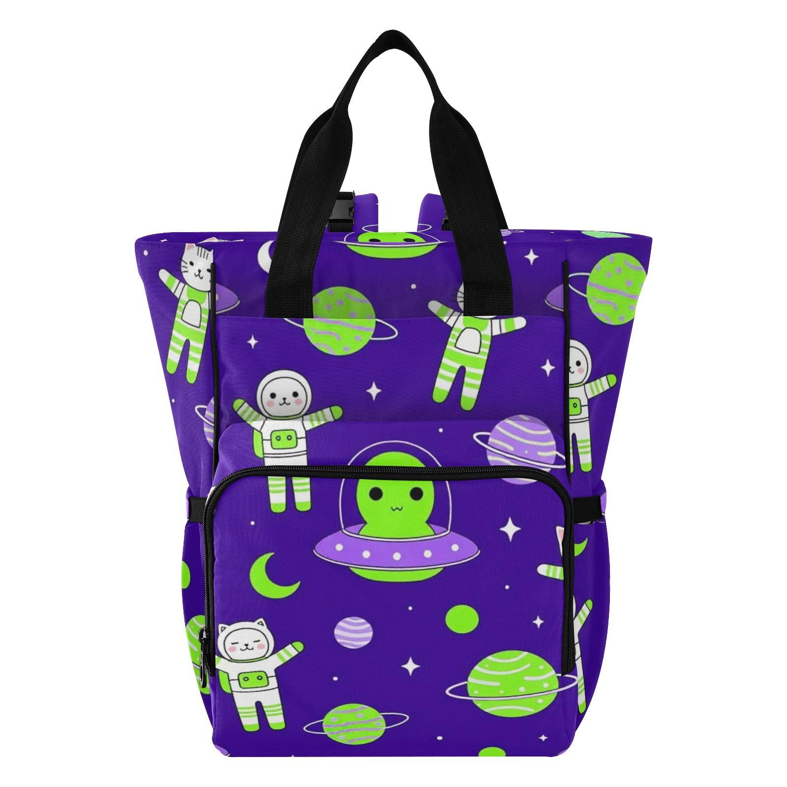 Zaino per pannolini Space Aliens and Astronauts Viola