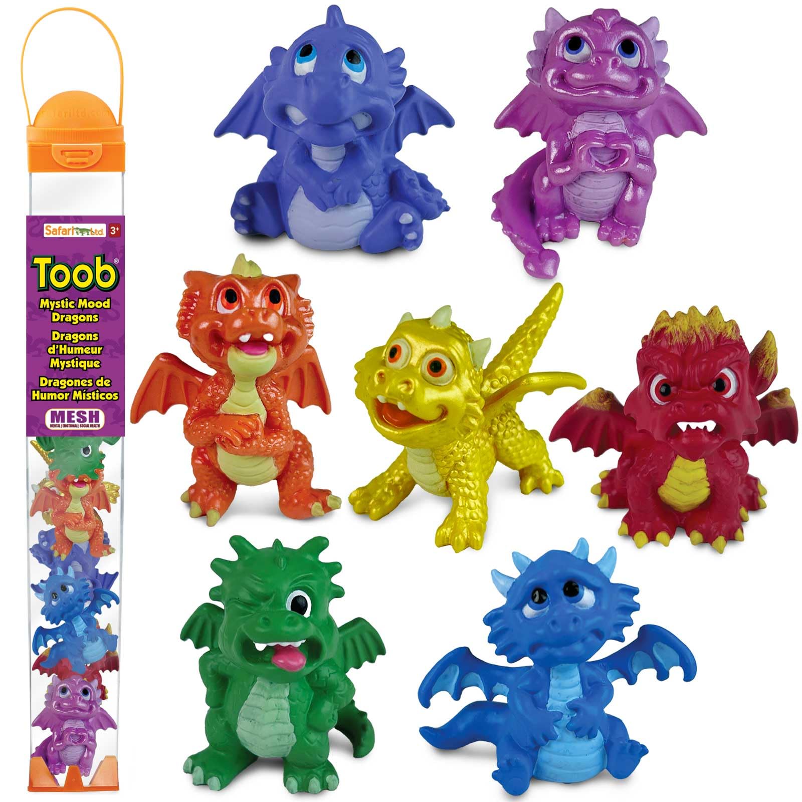 Amazon.com: Safari Ltd. Mystic Mood Dragons TOOB – 7 Emotion