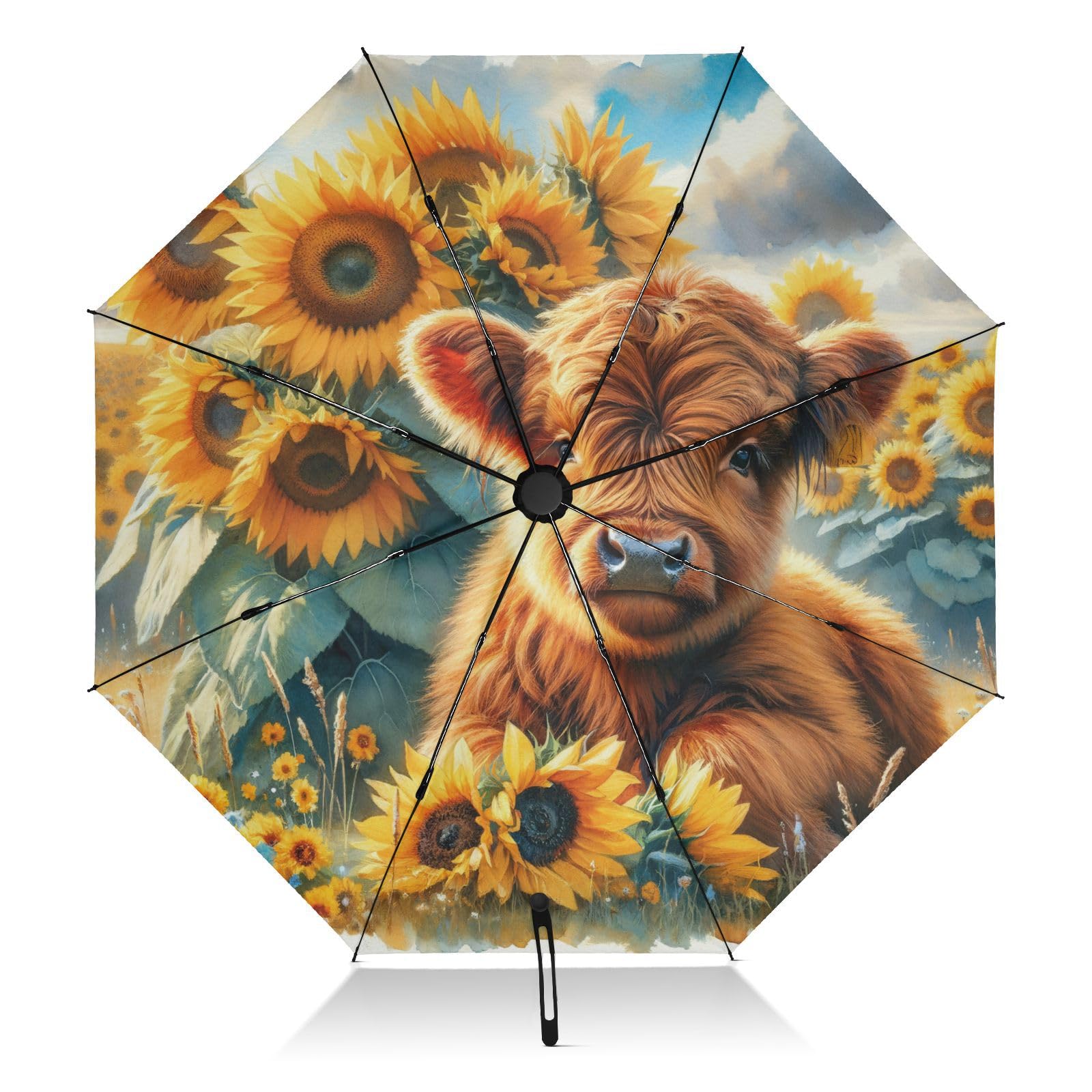 SLHKPNS Folding Umbrella Compact Travel Umbrella Automatic Open/Close, Inverted Design for Rain Windproof UV Protection Large Portable for Women Men