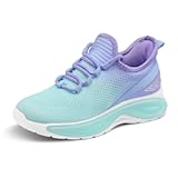 Girls Lightweight Sneakers Kids Lace-up Tennis Running Shoes, Breathable Walking Shoes for Toddler/Little Kid/Big Kid