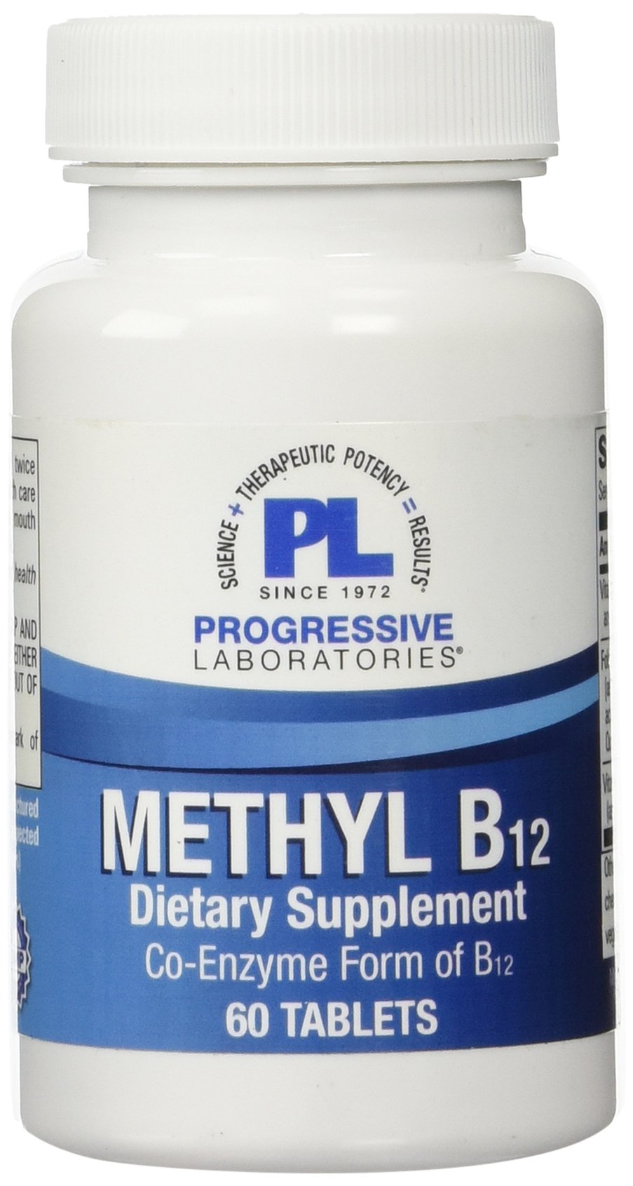 Progressive Labs Methyl B12 Supplement, 60 Count