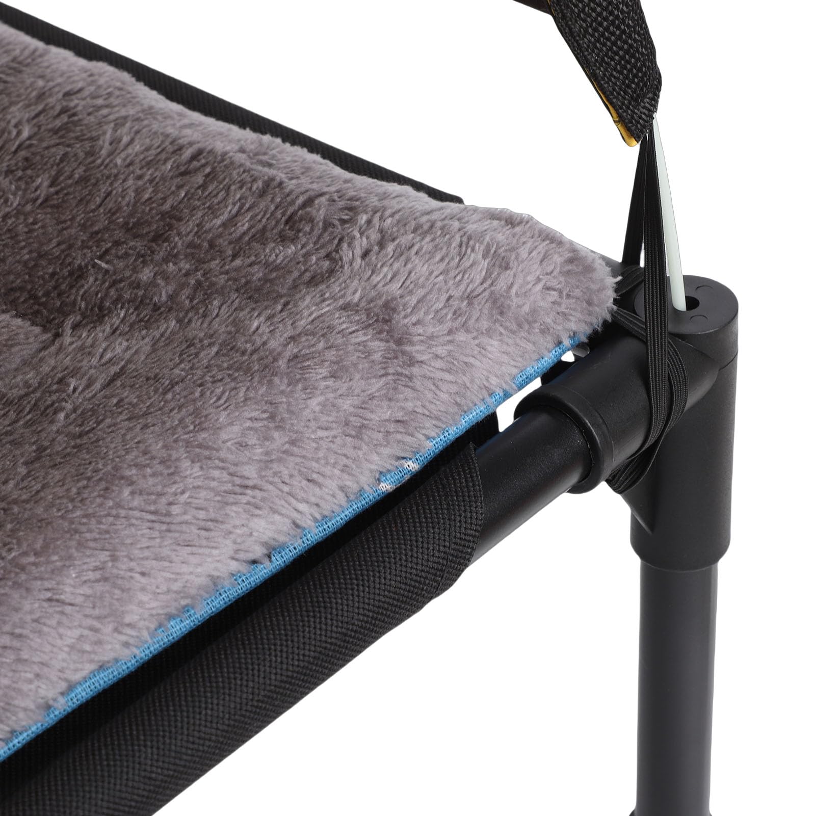 Lit d'extérieur pour Chien avec Auvent, Lit surélevé Rafraîchissant pour Animal de Compagnie avec Pare-Soleil Amovible