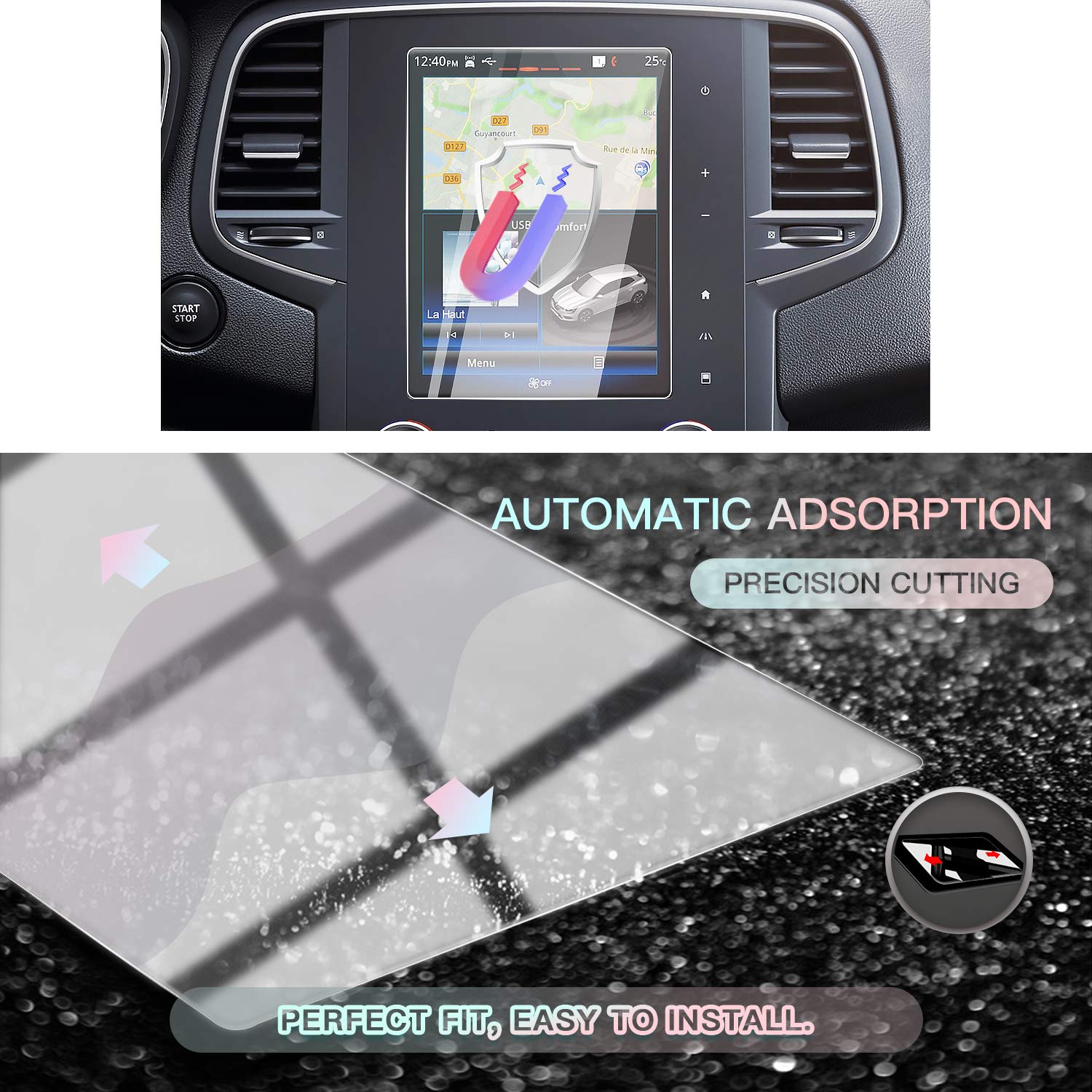 BROTECT Protector Pantalla Para TomTom GO Camper Max Protector Transparente (2 Unidades) Anti-Huellas