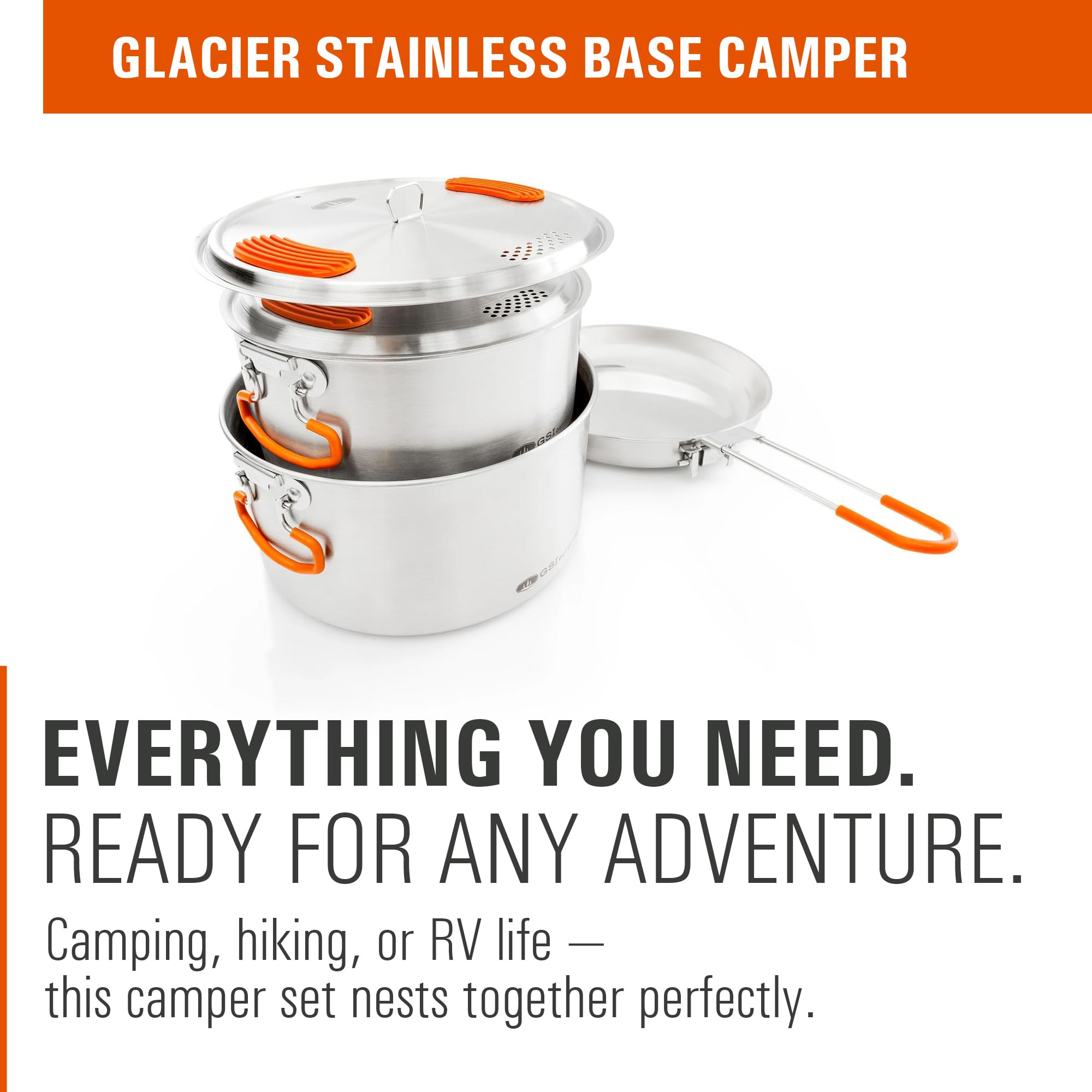 GSI Outdoors Glacier Base Camper zestaw do gotowania, unisex, wielokolorowy, rozmiar uniwersalny