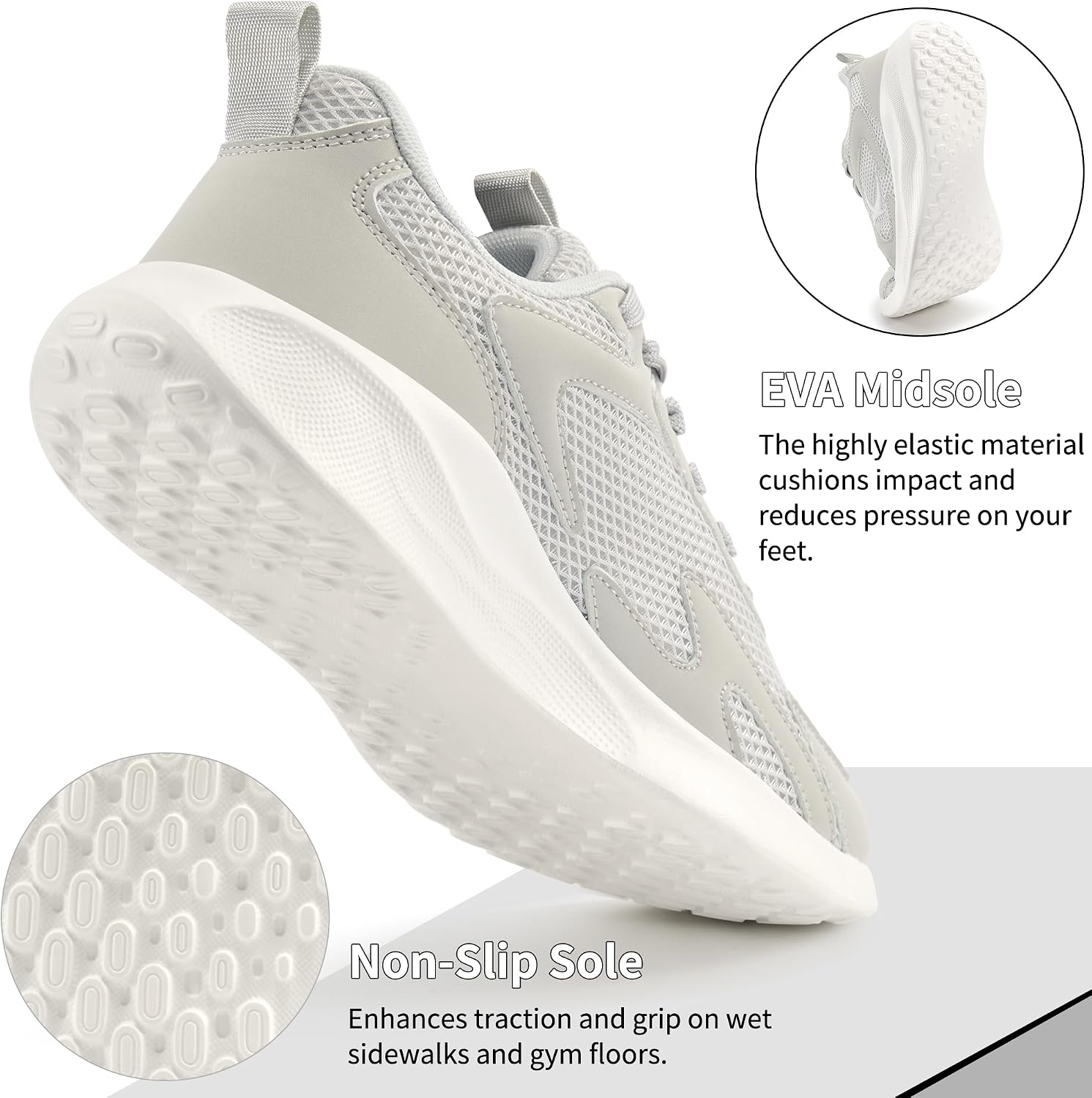 Aomigoct Women's Walking Lightweight Shoes: Memory Foam & Non-Slip Sole - Walk Confidently and Comfortably in Your Everyday Life
