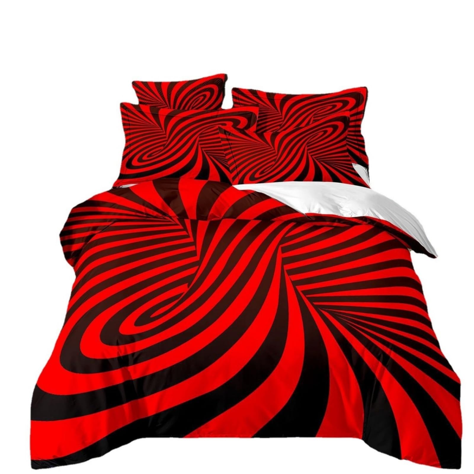 Double Duvet Set Red Stripe Black Bedding Double Bed Set Duvet Cover Sets