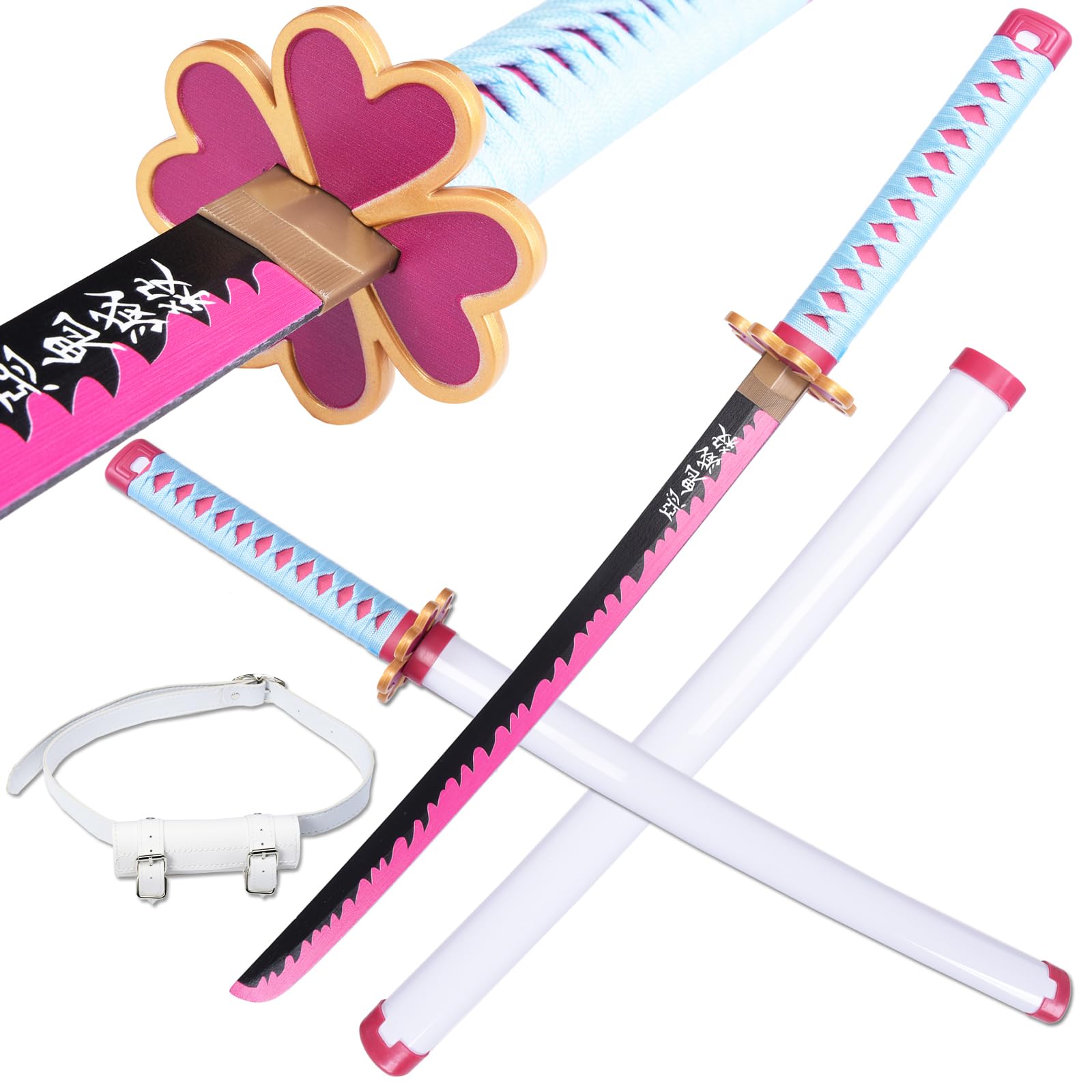 Purple flame Demon Slayer Sword 30inch Cosplay Sword Rengoku Kyoujurou Sword Tokitou Muichirou Sword Original Texture, Wide Selection of Styles