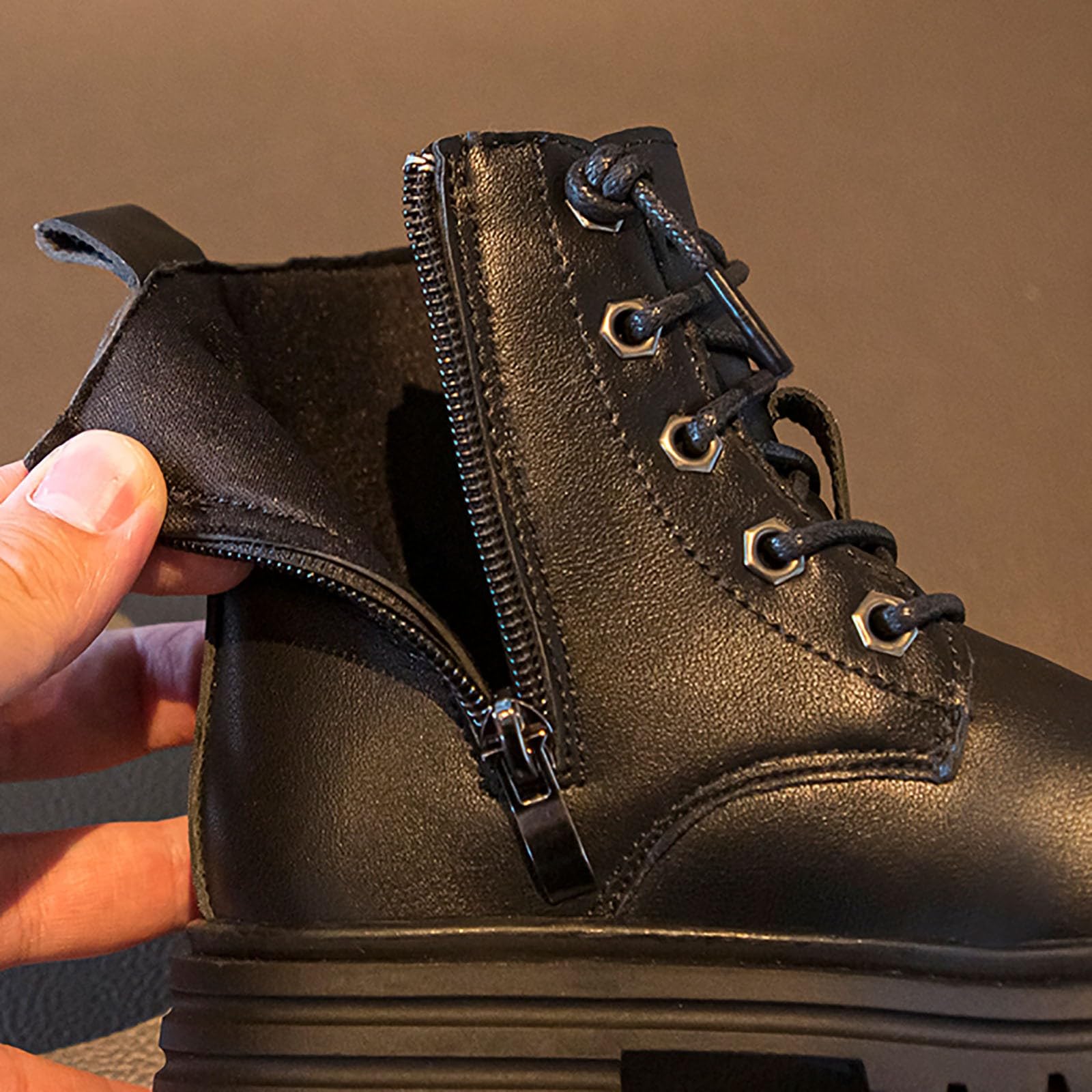 Générique Stivali invernali Classici Stivali per Bambini per ragazzi Corti Ragazze Scarpe Bambini con suola morbida Semplice Scintillante e Pratica
