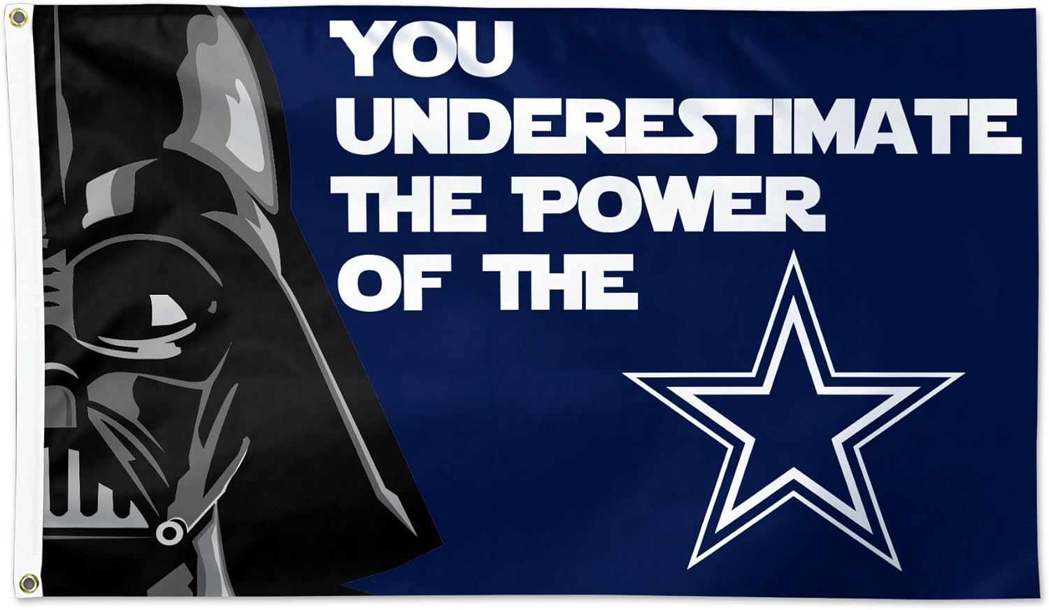NFL Dallas Cowboys Star Wars Darth Vader Flag Deluxe, 3 x