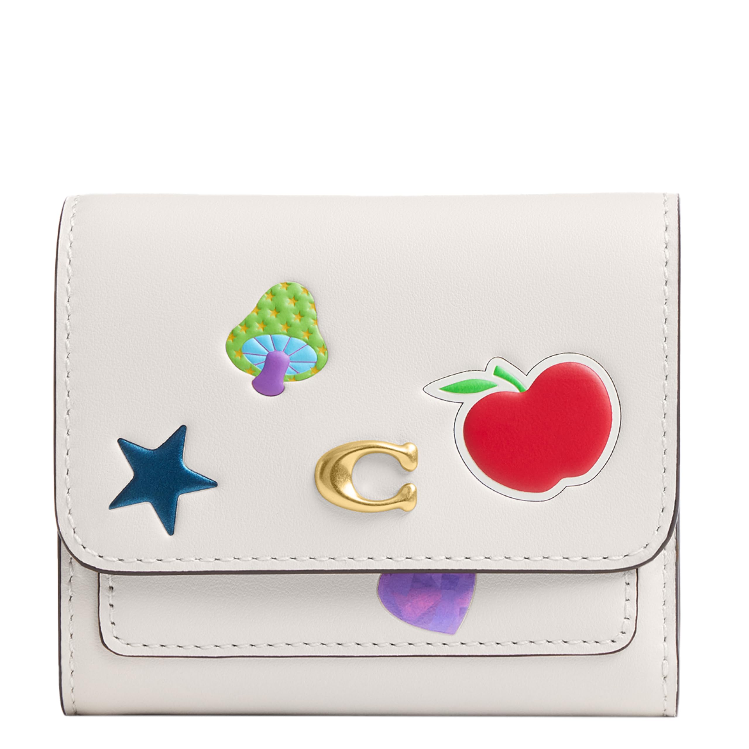 【新品】コーチ CCD00 B4CAH (チョーク×マルチカラー) 財布 三つ折り財布 COACH MILA レザー ステッカー プリント スモール フラップ ウォレット アウトレット レディース Amazon | コーチ CCD00 B4CAH チョークマルチ ミラ スモール フラップ