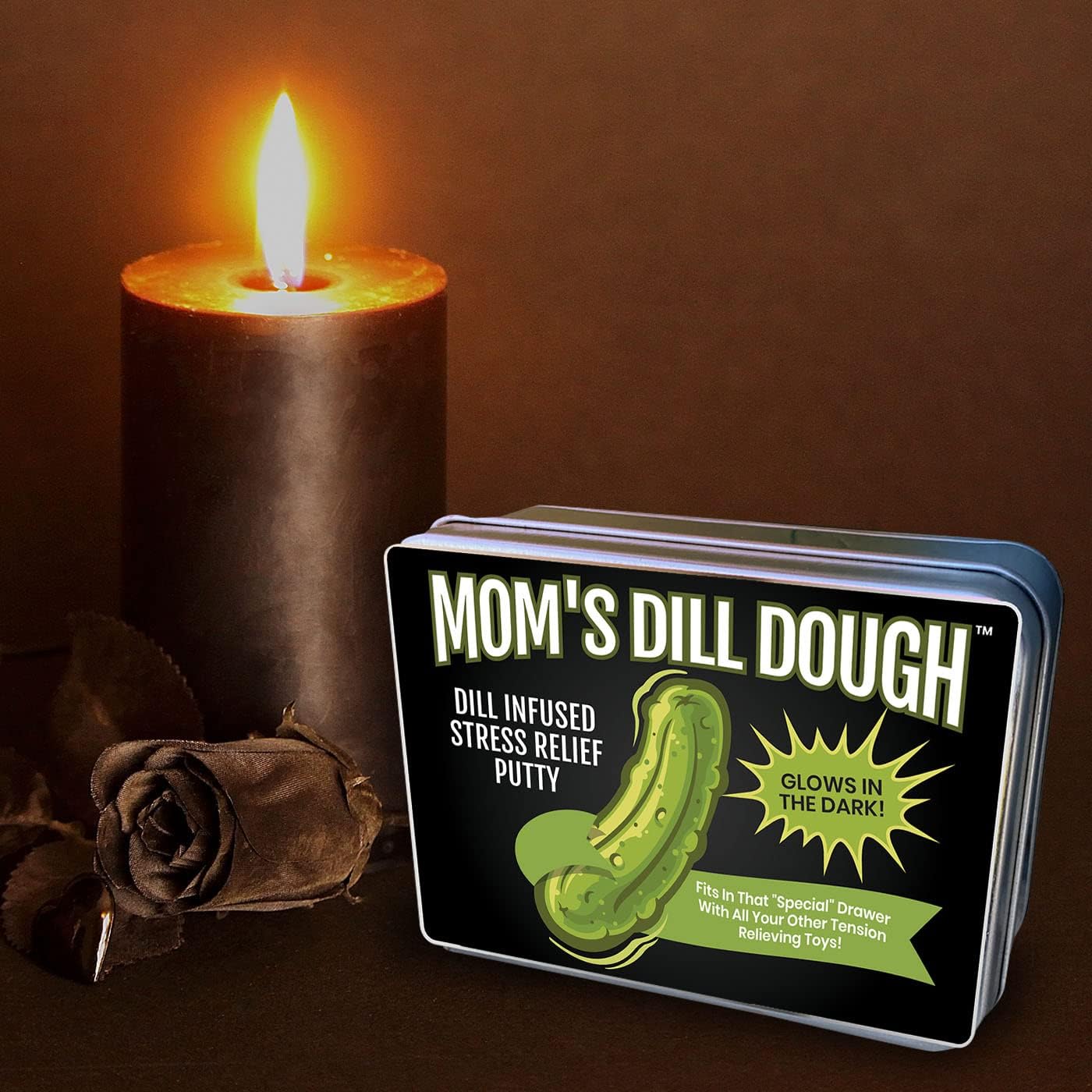 Mom’s Dill Dough - Adult Fidget Putty for Womens Gag Gifts - Christmas White Elephant Gift Idea for Mom Friends Funny Present for Mama