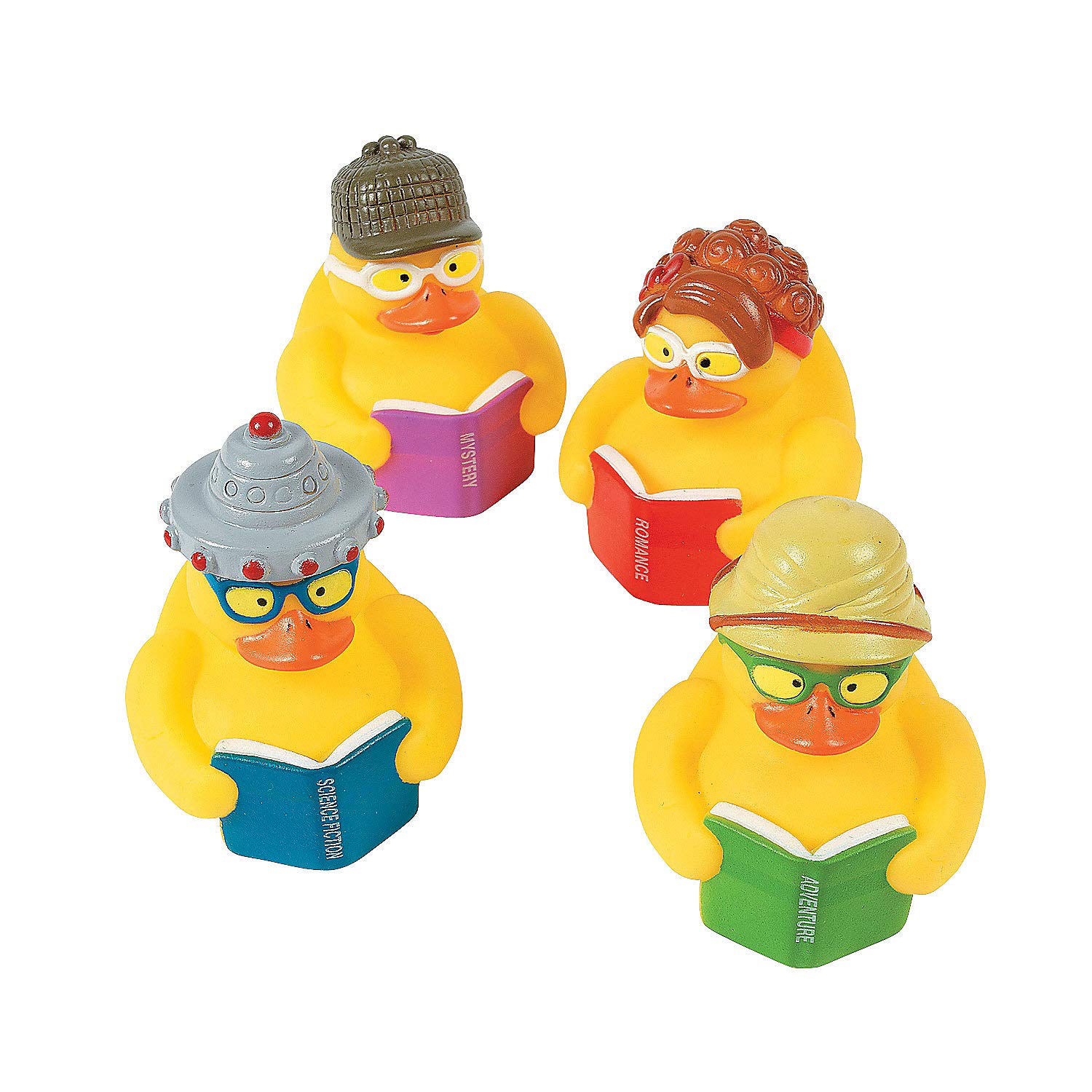 Fun ExpressReading Rubber Duckies, Ducks, 12 Pieces, Library, Teaching, Treasure Chest Toys
