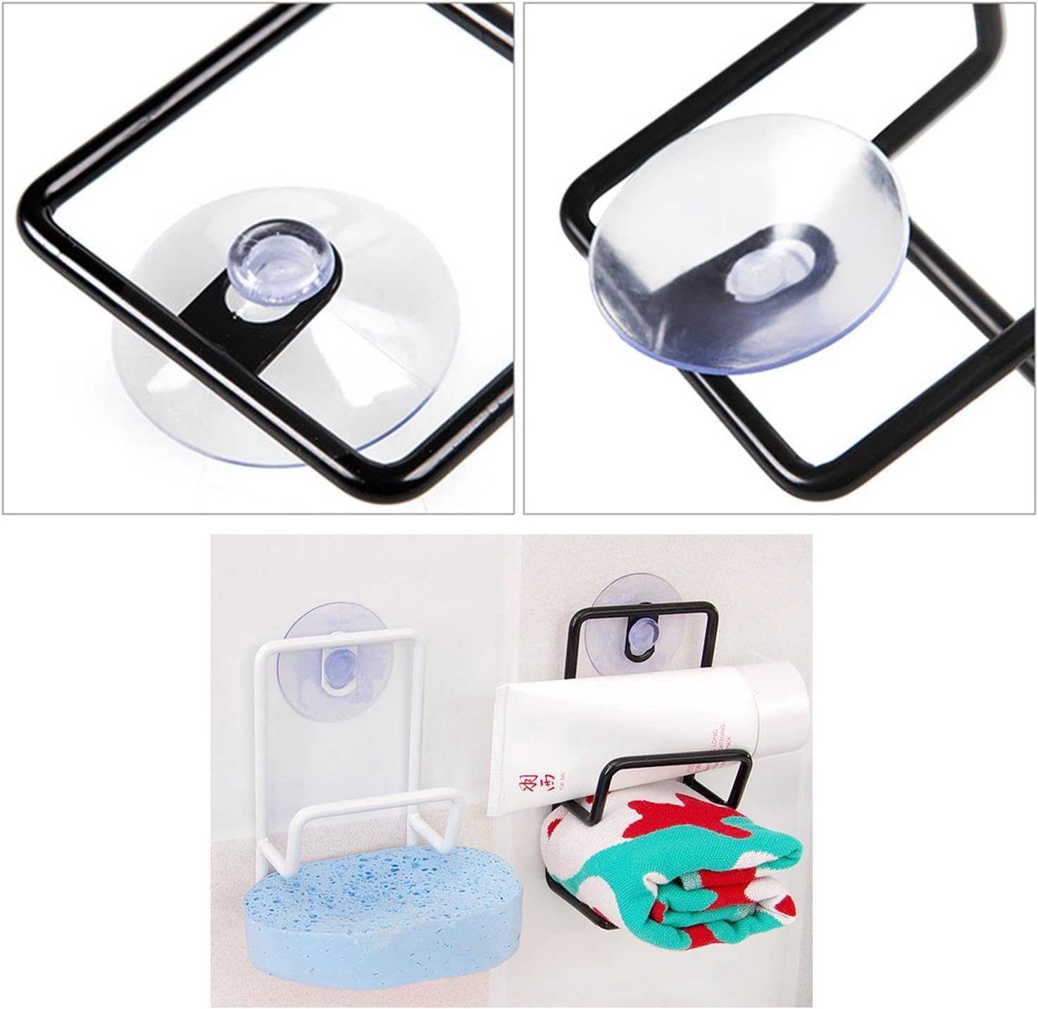 Whaline 30 Packs Suction Cup Plastic Sucker Pads Without Hooks, Clear, 3 Size, 45 mm, 30 mm, 20 mm