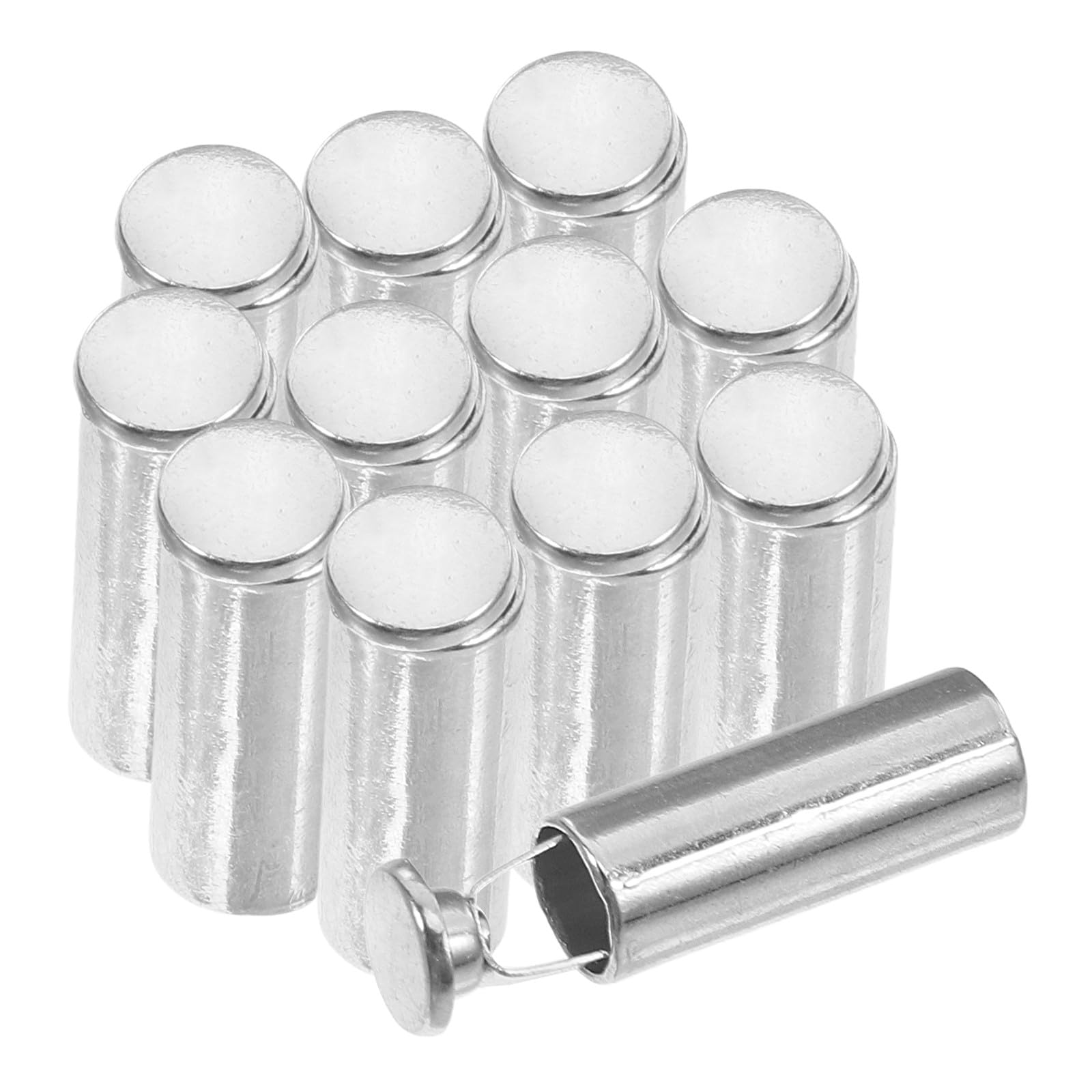 Embouts de corde à sauter en alliage zinc argenté et arrêts de cordon pour vêtements