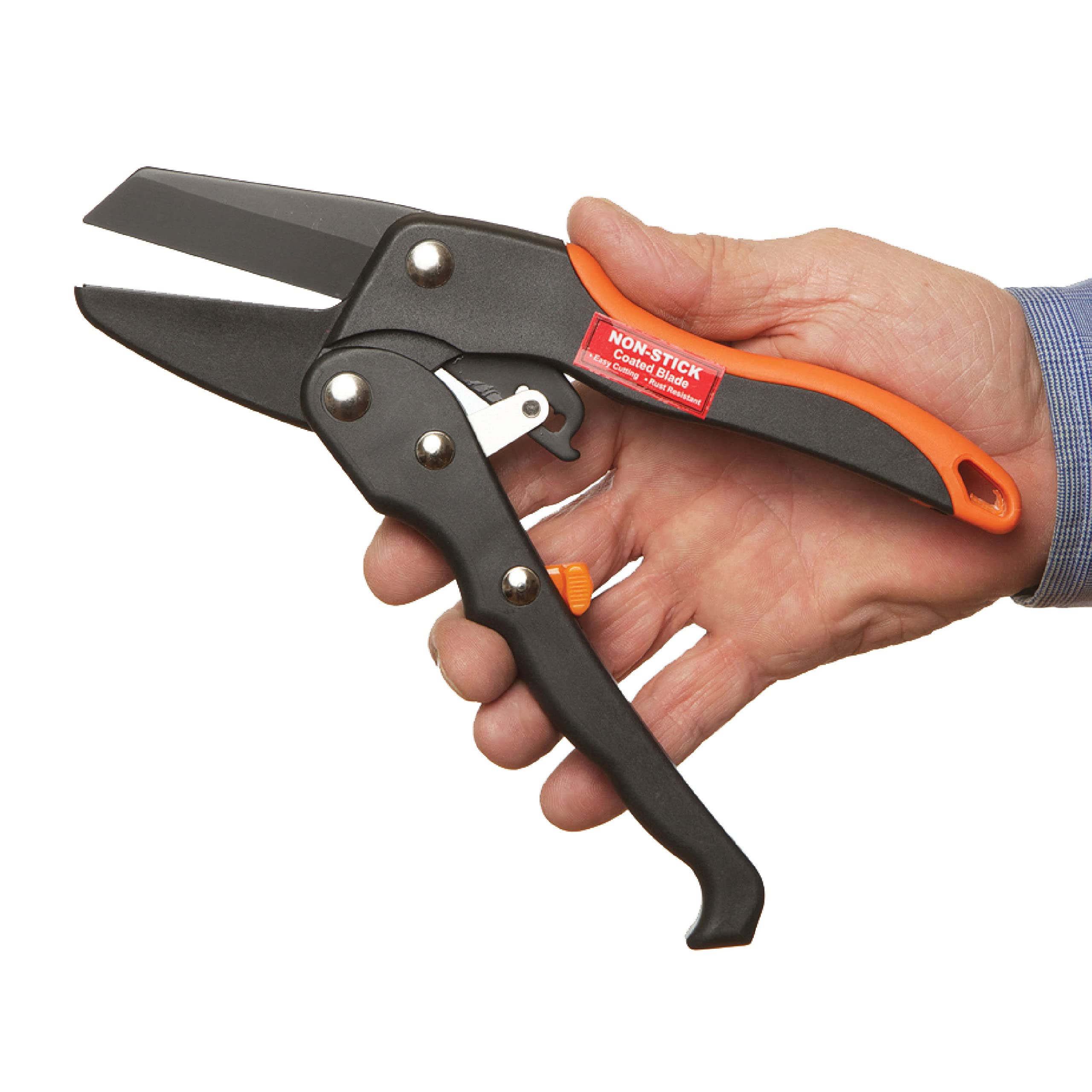 TIGER JAW P2 Hand Pruner Anvil Ratcheting Hand Pruner, Medium to Large Hands, Cuts Up To 3/4” in / 19mm