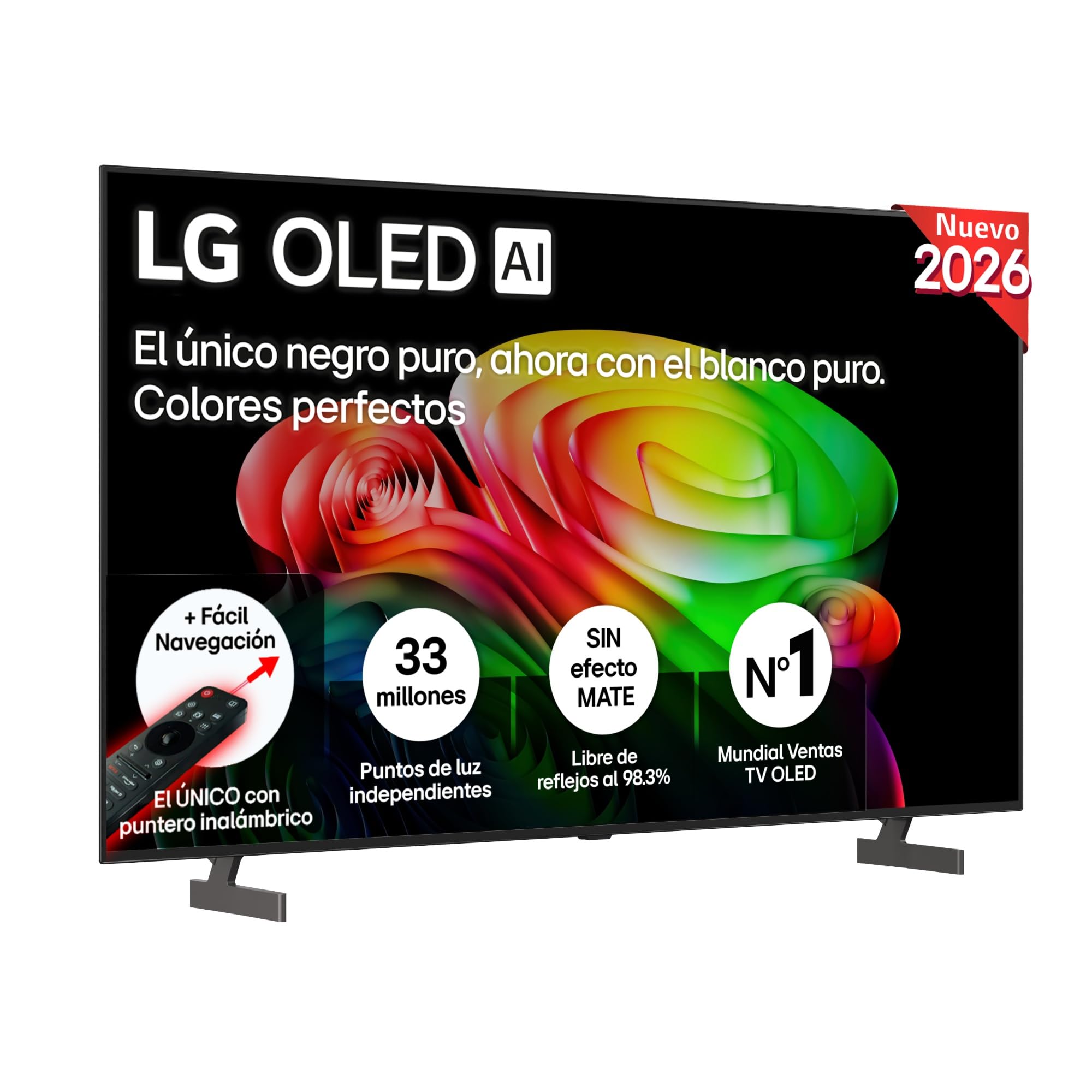 LG OLED65B65LA – Smart TV OLED AI 65″ 4K Sin Reflejos 98.3%, 2026