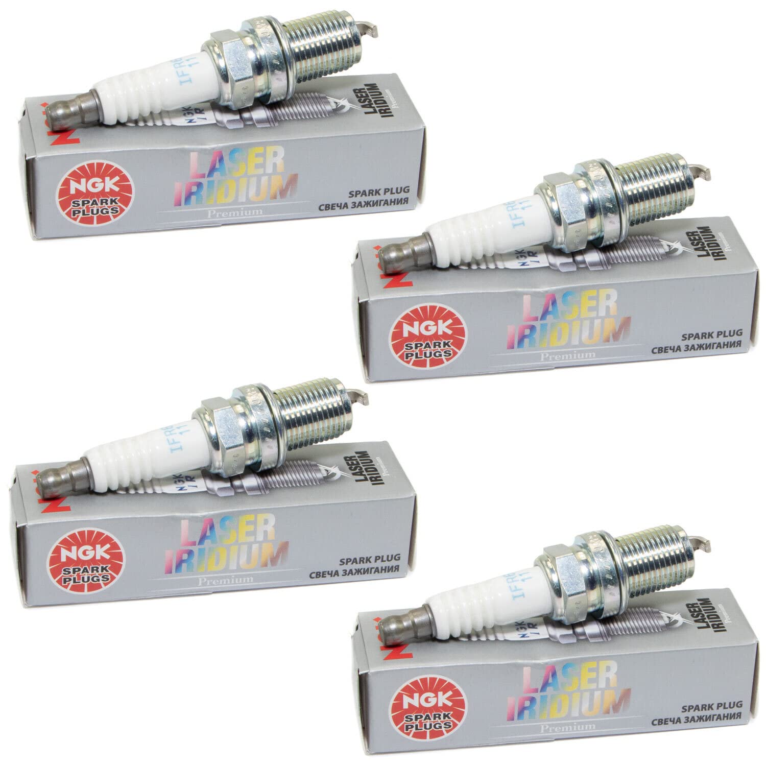 Zündkerze NGK Laser Iridium IFR6J11 7658 Set 4 Stück