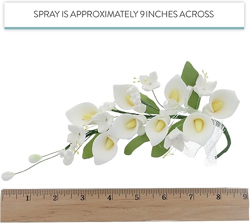 Miniatura 3 de Global Sugar Art Calla Lily Cascade Sugar Cake Flowers - Espray para decoración de tartas, blanco, 1 unidad por el chef Alan Tetreault