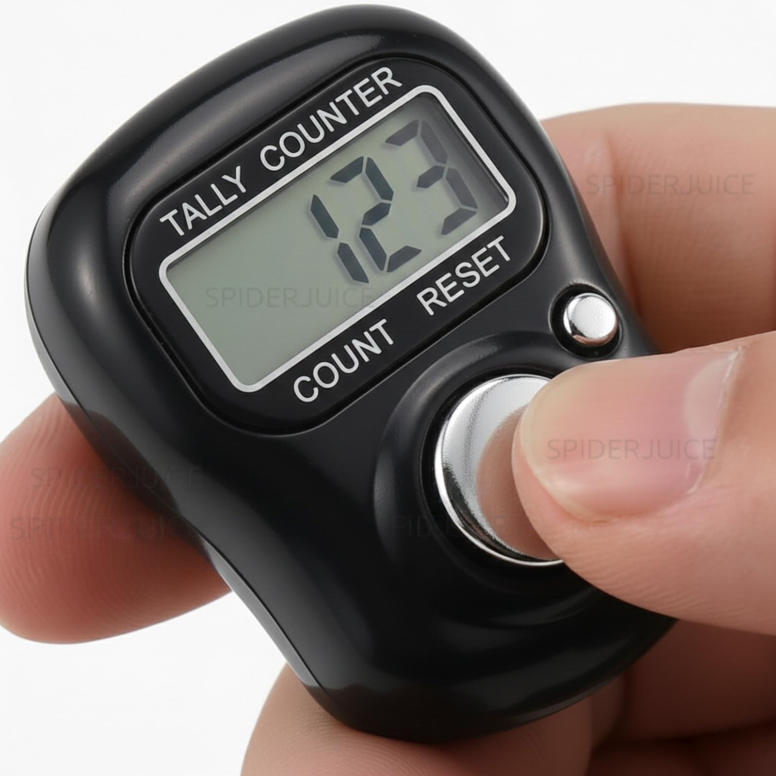 99999 5 Digit Multiuse Digital Electronic Portable Mini Hand Tally Clicker Counter Finger Ring Mantra Jaap Device Machine Cricket Umpire Counting Zikr Ziker Dhikr (1101_Black)-image-21