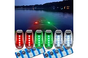 6Pcs Kayak Navigation Lights: Illuminate Your Adventures Safely!