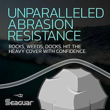 Seaguar Red Label Fishing Line for Power Baits & Heavy-Duty Applications, Freshwater, 100% Fluorocarbon, Clear, Multiple Sizes