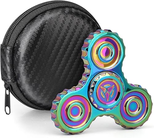 Fidget Spinner de metal, juguete de mano fresco para niños y adultos, juguete antiansiedad para aliviar el estrés, suministros de fiesta de Año