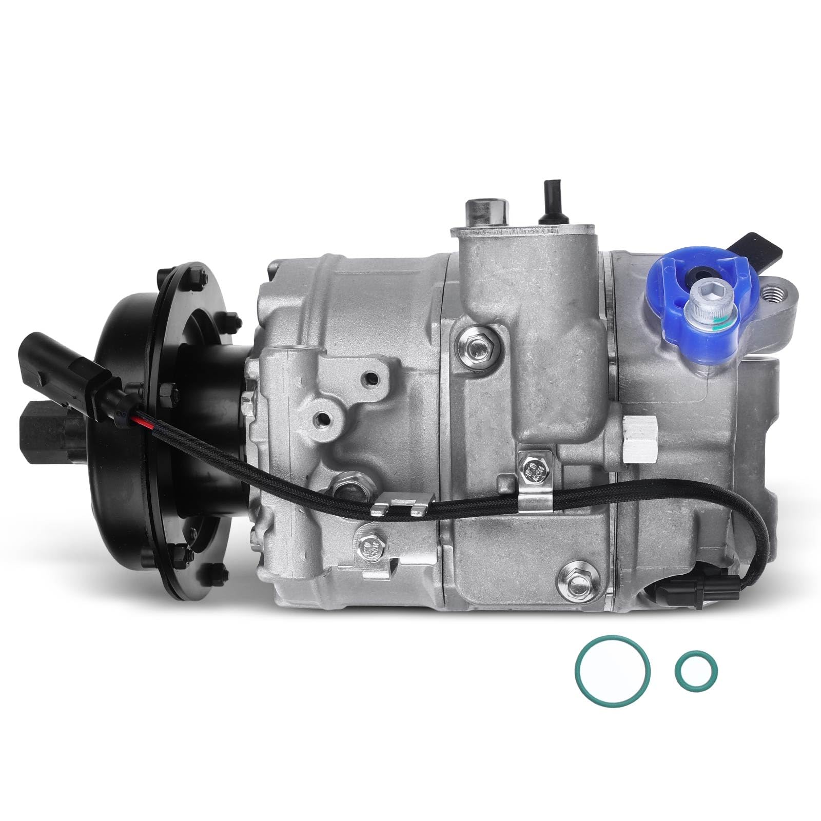 Frankberg Klimaanlagen Kompressor mit Kupplung Kompatibel mit California T5 Camper 7EC 7EF 7EG 7HC 7HF Multiva.n V 7EF 7EM 7EN 7HF 7HM 7HN Touare.g 7L6 7L7 7LA, inkl. Öl vorbereift