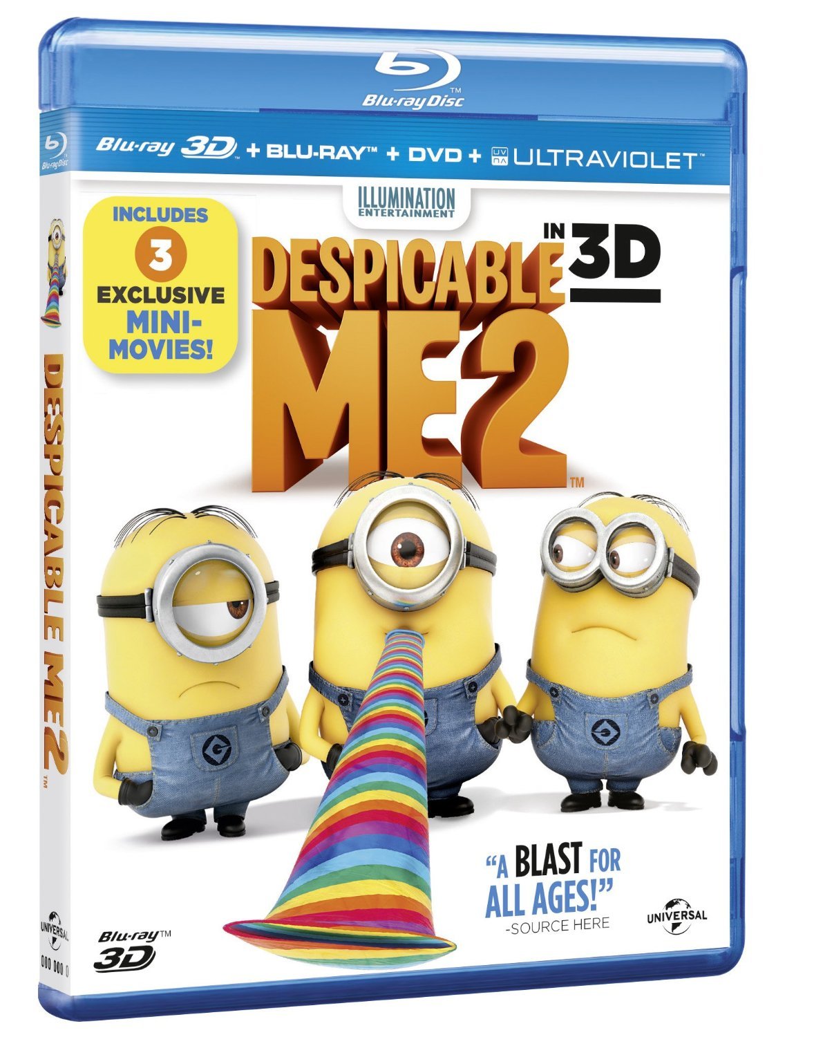 Despicable Me 2 (3D Bluray + Bluray)