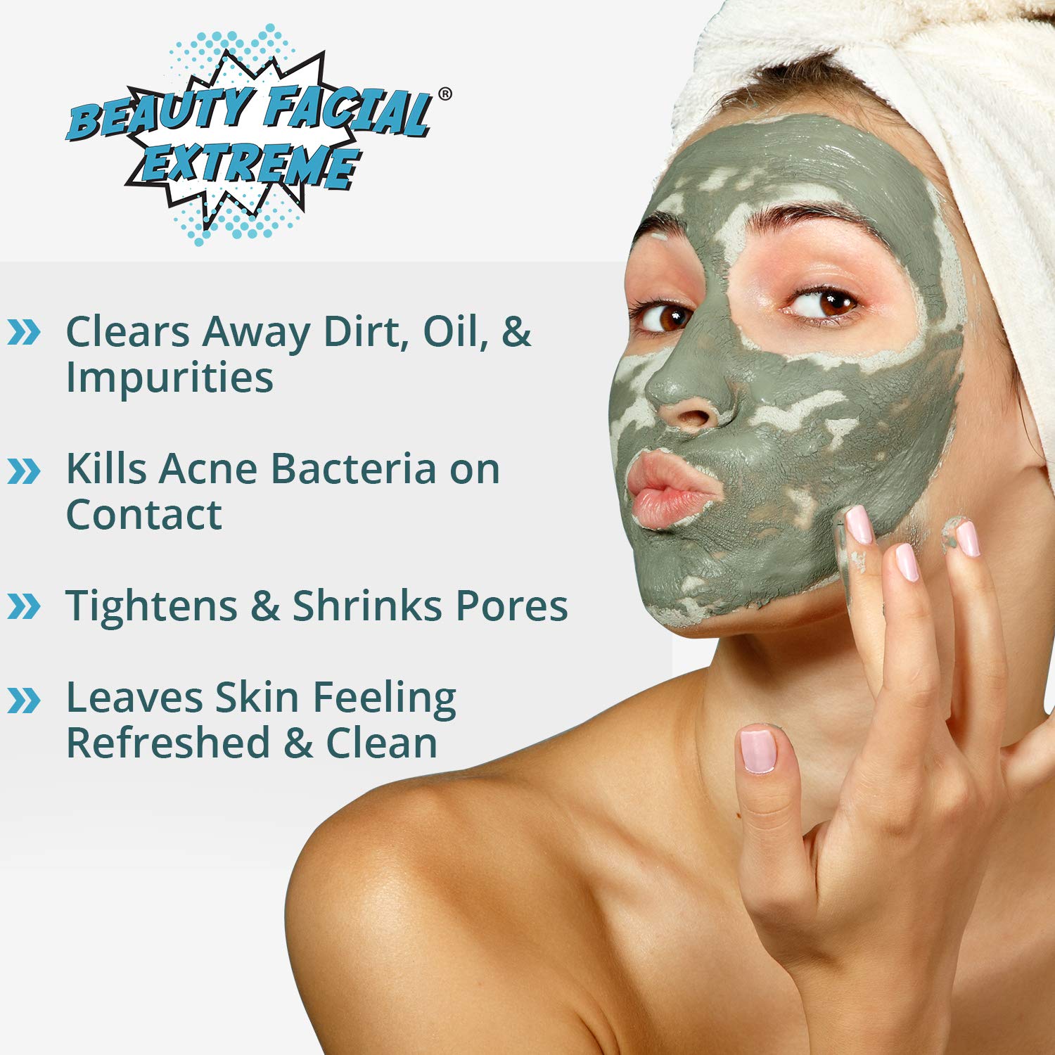 Acne Treatment Clay Mask Clears Away Clogged Pores, Blackhead