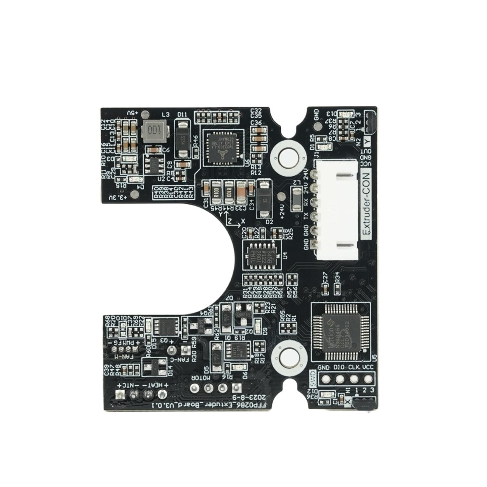Compatibile con Flashforge, scheda estrusore AD5M | PCB estrusore serie Adventurer 5M, scheda di controllo, unità stabile, parte stampante 3D