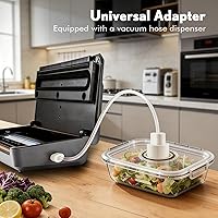 Vista 6 de Vacuum Sealer for Food 90Kpa Powerful Vacuum Sealing Machine 7 in 1 Modes with Freshness Storage Bag Powerful Big Size (No pressing needed)
