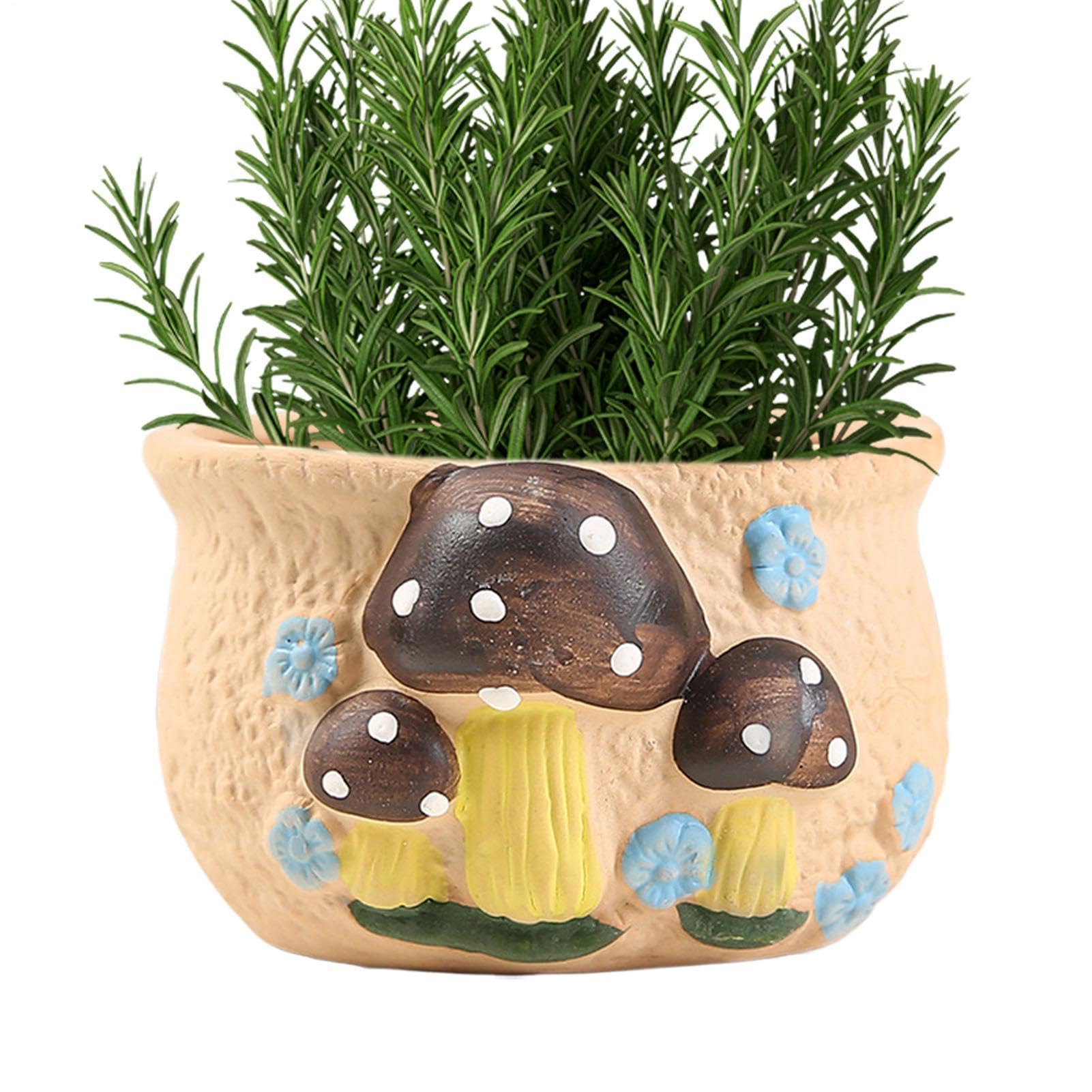 Pot de fleurs champignon portable pour petit espace