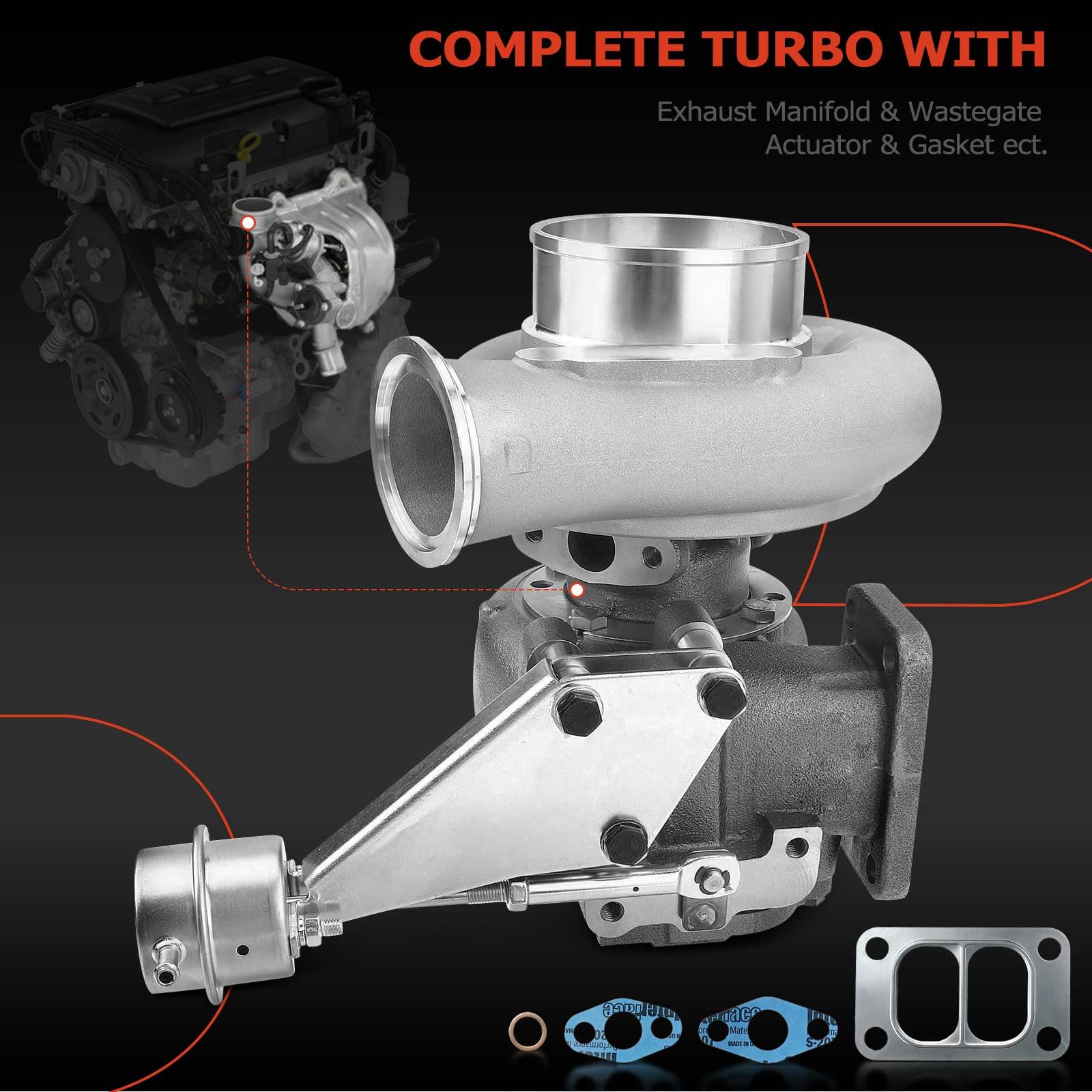 Turbo Turbocharger For Dodge Ram 2500 Ram 3500 1994-1995 6BT HX35W Manual Trans - View #3
