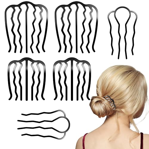 Metal Hair Side Combs Set, Hair Fork Clip Hair Pins