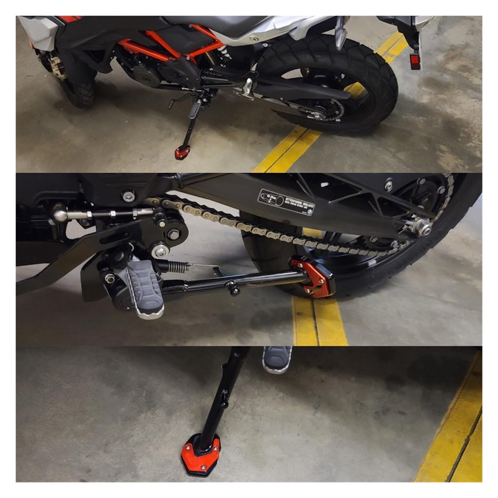 Zijstandaard Verbreding Fit -Gebruik voor Yamaha FJR1300 2001-2019 FJR 1300 Zijstandaard Vergroting Kickstand Sidestand Extension Pad Support Plate Motorfiets - Accessoires Motorfiets Zijstandaard
