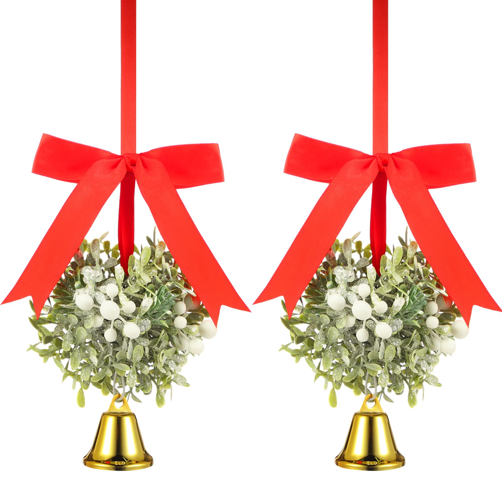 Boules de gui artificielles décoratives pour illuminer votre entrée de Noël