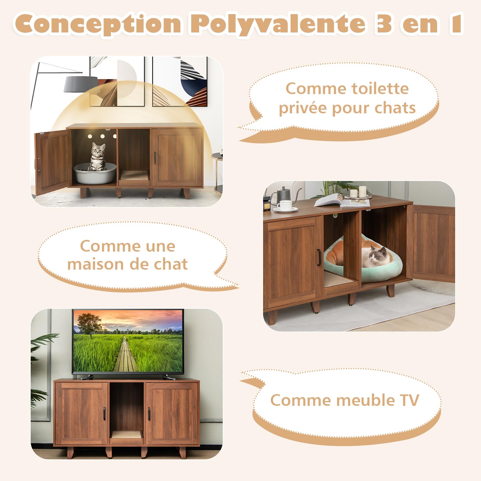 Kattenmand - LuxePaws - Zacht pluche - Afneembaar deksel - Grijs Kattenmand - LuxePaws - Zacht pluche - Afneembaar deksel - Grijs