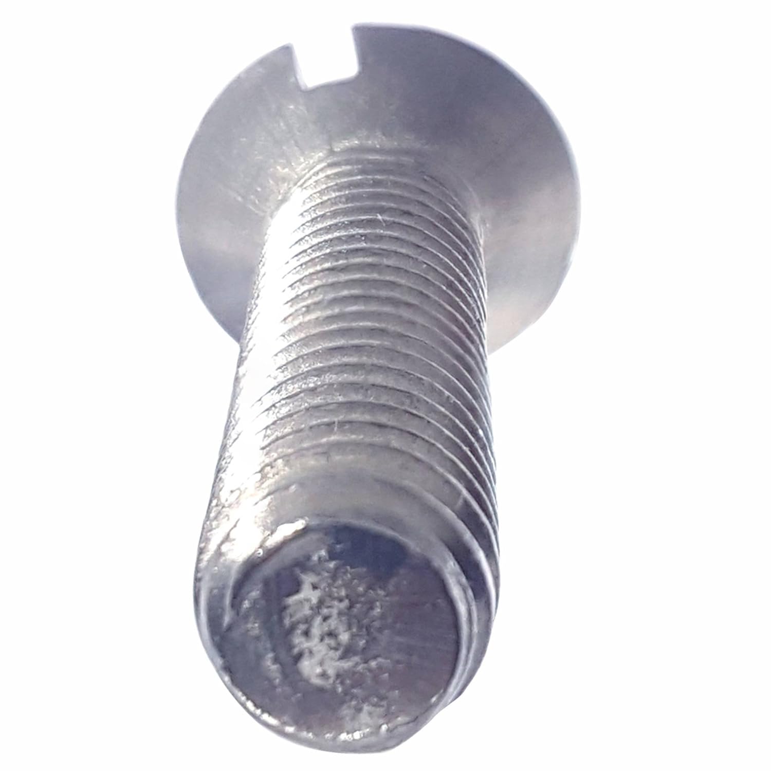 10-32 x 1 Oval Head Machine Screws, Slotted Drive, Stainless Steel 18-8, Full Thread, Bright Finish, Machine Thread, Quantity 50 by Fastenere