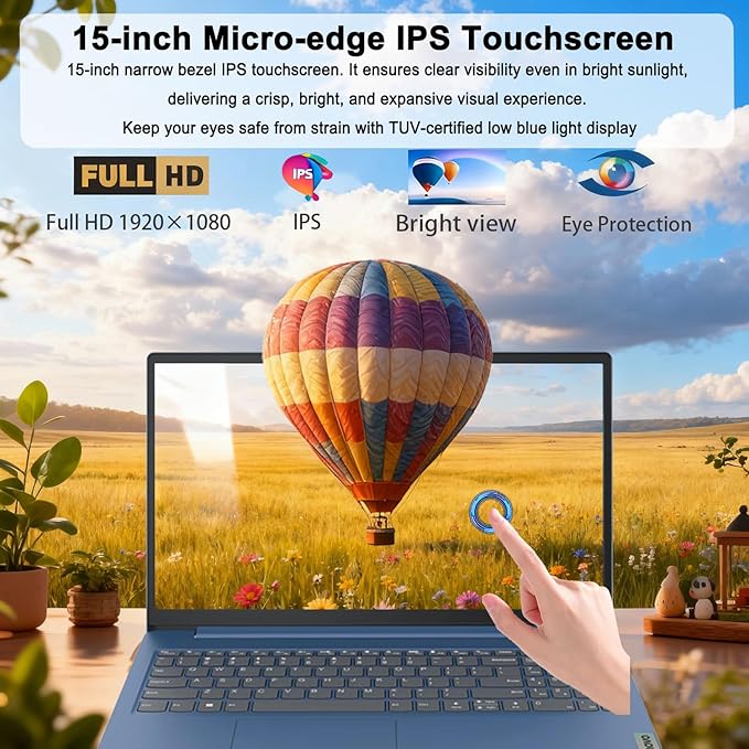 Lenovo IdeaPad Slim 15.6" Táctil Intel Core i5 8GB RAM 256GB SSD W11 miniatura 6